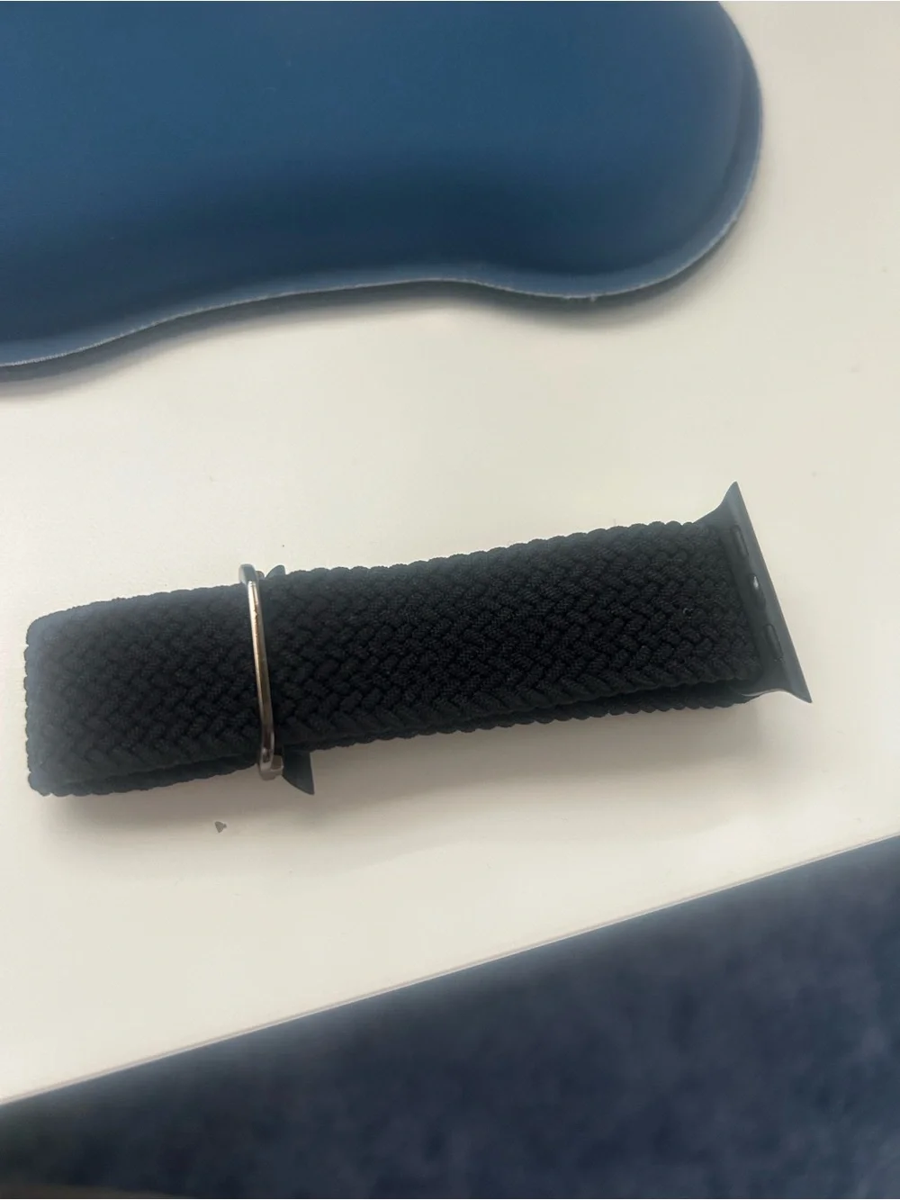 Black Braided Nylon Men’s Watch Band for Smartwatches